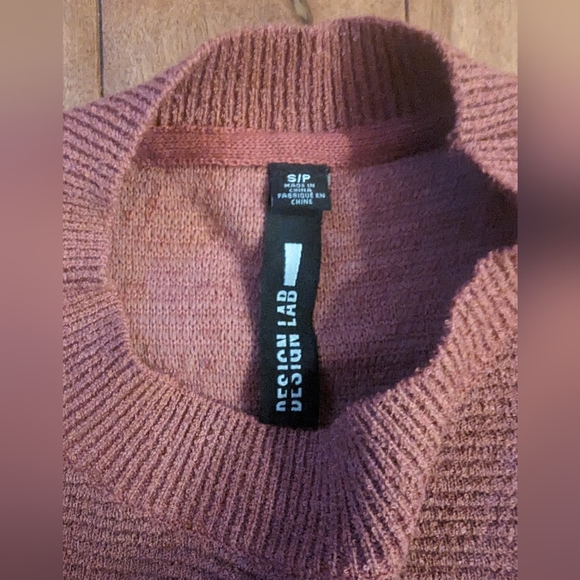 Mauve Crew Neck Crop Top - Design Lab - Picture 5 of 6